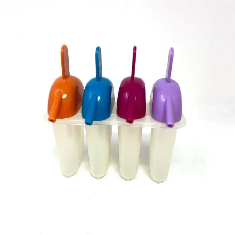 Vintage Ice Cream Popsicle Mold Maker Attached Straw Summer Kids Make At Home